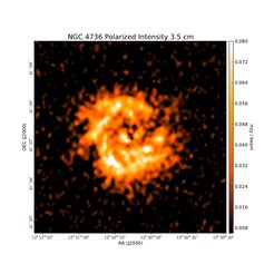 Polarized Intensity at 3.5 cm (8.46 GHz), VLA, Resolution 8.6", Chyży &amp; Buta 2008