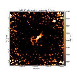 Polarized Intensity at 6.2 cm (4.86 GHz), VLA, Resolution 18", Vollmer et al. 2007