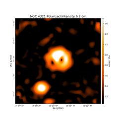 Polarized Intensity at 6.2 cm (4.85 GHz), Effelsberg, Resolution 150", Weżgowiec et al. 2012