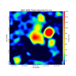 Total Intensity at 6.2 cm (4.85 GHz), Effelsberg, Resolution 150", Weżgowiec et al. 2012