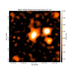 Polarized Intensity at 6.2 cm (4.85 GHz), Effelsberg, Resolution 150", Weżgowiec et al. 2012