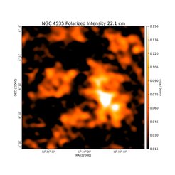 Polarized Intensity at 22.1 cm (1.36 GHz), VLA, Resolution 20'', Beck et al. 2002