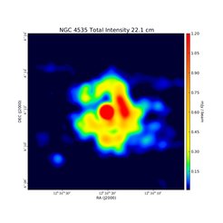 Total Intensity at 22.1 cm (1.36 GHz), VLA, Resolution 20'', Beck et al. 2002