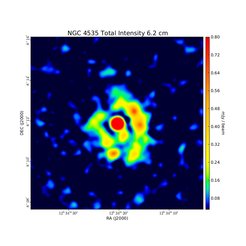 Total Intensity at 6.2 cm (4.86 GHz), VLA, Resolution 20'', Beck et al. 2002