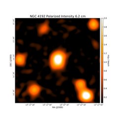 Polarized Intensity at 6.2 cm (4.85 GHz), Effelsberg, Resolution 150", Weżgowiec et al. 2012