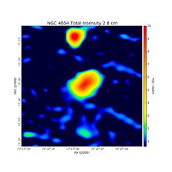 Total Intensity at 2.8 cm (10.45 GHz), Effelsberg, Resolution 68", Weżgowiec et al. 2007