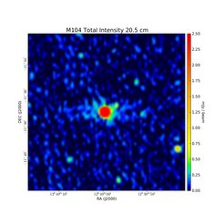 Total Intensity at 20.5 cm (1.46 GHz), VLA, Resolution 16'', Bajaja et al. 1988