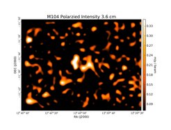 Polarized Intensity at 3.6 cm (8.35 GHz), Effelsberg, Resolution 84", Krause et al. 2006