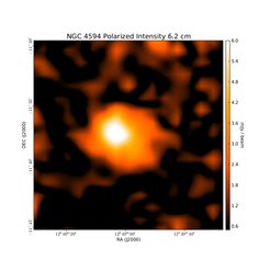 Polarized Intensity at 6.2 cm (4.86 GHz), Effelsberg, Resolution 148'', Unpublished, Credit: Ancor Damas (MPIfR)