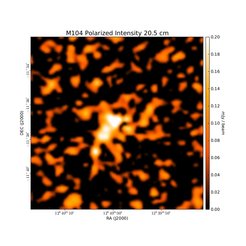 Polarized Intensity at 20.5 cm (1.46 GHz), VLA, Resolution 16'', Bajaja et al. 1988