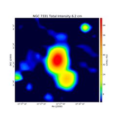 Total Intensity at 6.2 cm (4.85 GHz), Effelsberg, Resolution 148'', Unpublished, Credit: Ancor Damas (MPIfR)