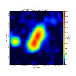 Total Intensity at 6.2 cm (4.85 GHz), Effelsberg, Resolution 147", Dumke et al. 2000