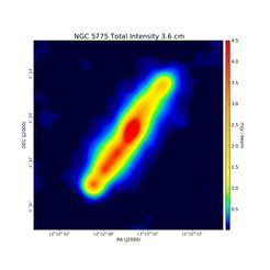 Total Intensity at 3.6 cm (8.35 GHz), Combination of VLA and Effelsberg, Resolution 16'', Soida et al. 2011