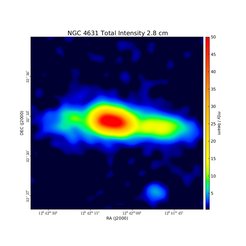 Total Intensity at 2.8 cm (10.55 GHz), Effelsberg, Resolution 69'', Dumke et al. 1995