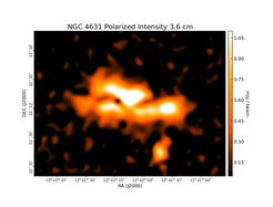Polarized Intensity at 3.6 cm (8.35 GHz), Effelsberg, Resolution 85'', Mora &amp; Krause 2013