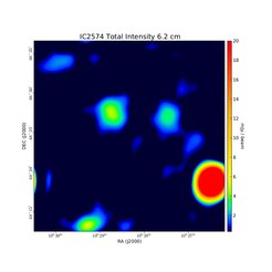 Total Intensity at 6.2 cm (4.85 GHz), Effelsberg, Resolution 2.5', Chyży et al. 2007