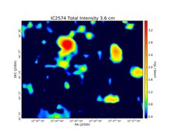 Total Intensity at 3.6 cm (8.35 GHz), Effelsberg, Resolution 90'', Unpublished, Credit: David Mulcahy (MPIfR &amp; Univ. of Manchester, UK)