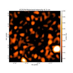 Polarized Intensity at 6.2 cm (4.85 GHz), Effelsberg, Resolution 2.5', Chyży et al. 2007